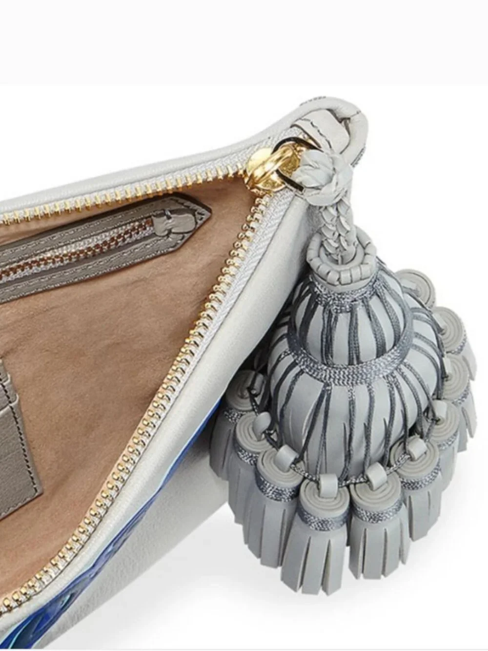 NWT Anya Hindmarch Georgiana Oops Tassel Clutch